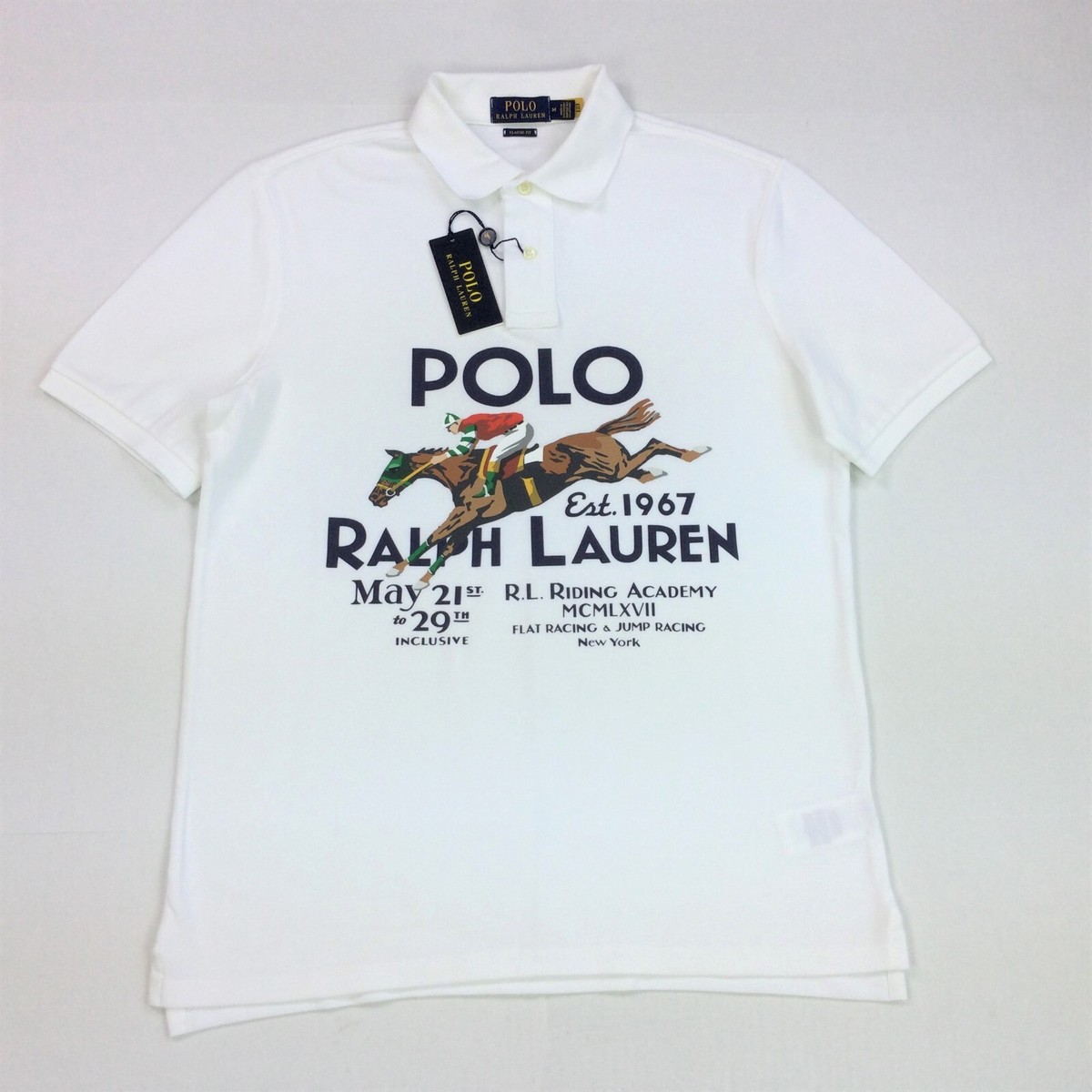 Polo Ralph Lauren VTG Classic Horse Riding Academy Graphic