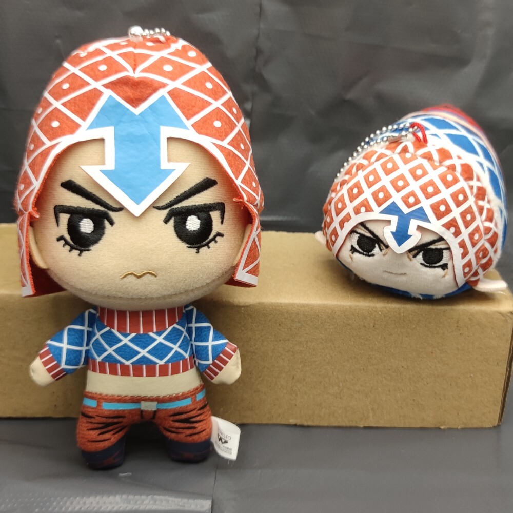 2 piezas JoJos Bizarre Adventure Golden Wind Peluche Mista mini juguete de felpa nuevo