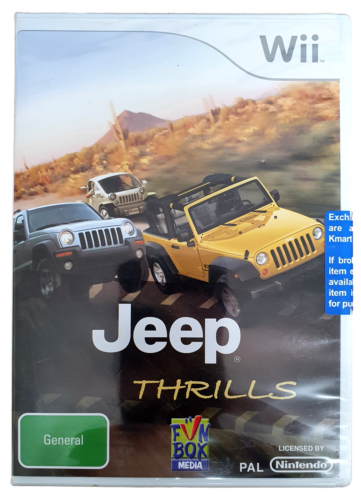 Jeep Thrills Nintendo Wii PAL Wii U Compatible *Sealed* - Foto 1 di 3
