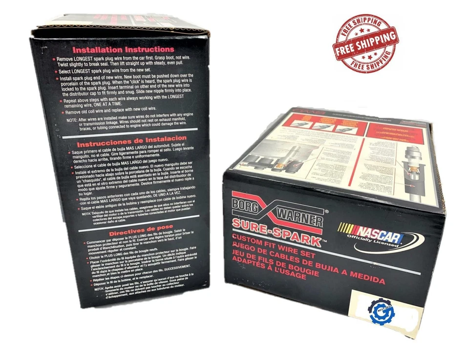 CH430SP NUEVO Juego de cables de bujía Borg-Warner 1974-1983 Honda Accord Civic Perlude Foto 2 de 3