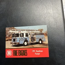 Jb98 Fama Fire Engines 1993 #28 Corapolis Penn. 1991 Boardman Pumper