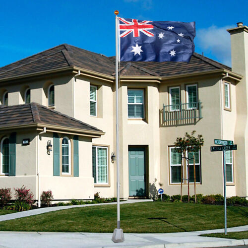 7.1M meter Aluminium Australian Aussie Flag Pole Flagpole Full Set - Picture 5 of 6