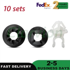 10X Hood Bonnet Rod Prop Support Clip Grommet Fastener Retainer For Honda Acura