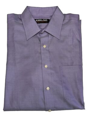 Kirkland Signature Men's Long Sleeve Dress Shirt - Size: 16 1/2 x 34 | eBay