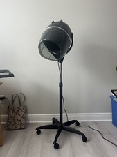 Stainless Steel 1000W Stand-up Bonnet hair Dryer - Black