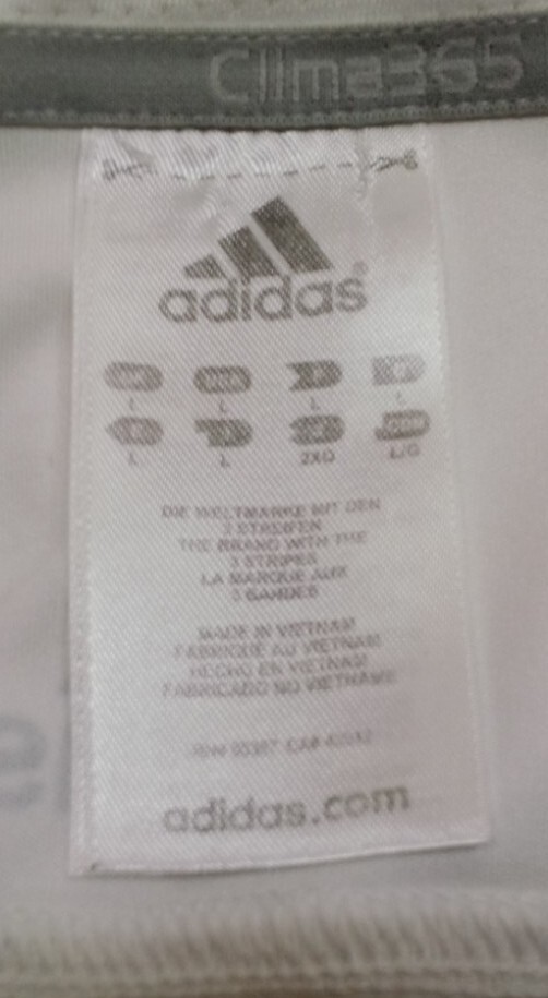 Adidas ClimaCool White Collared Button Down Gold … - image 7