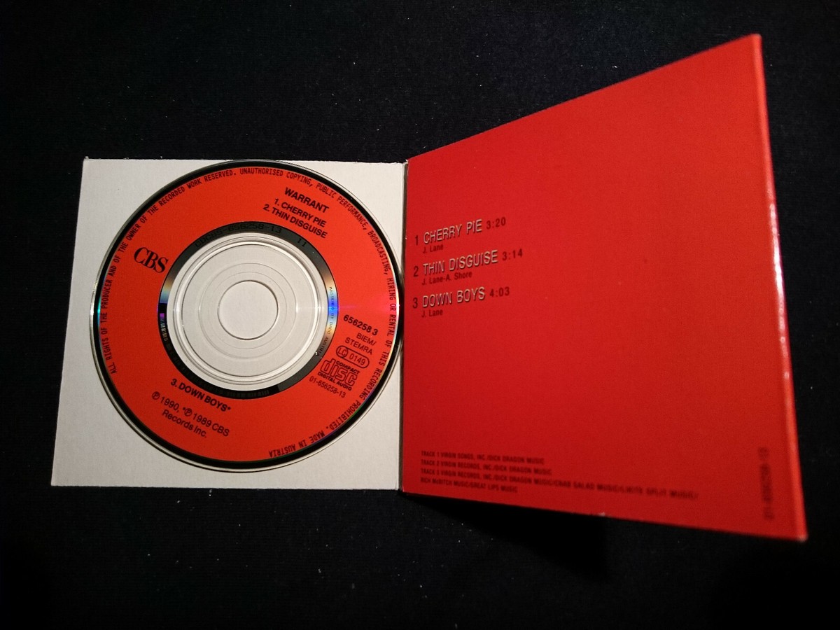 3inch CD WARRANT Cherry Pie + 2 *NM*(955) | eBay