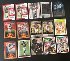 100+ Falcons Card Lot w RC, Stars. Matt Ryan, Deion Sanders, Alge Dunn, Gonzalez
