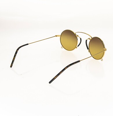 GUCCI GG0991S ARIA Pinke-nez 0991 Gold Brown Metal Retro 003