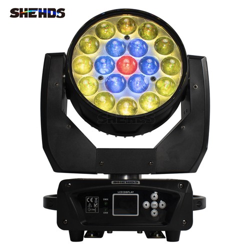 SHEHDS LED Beam+Wash 19x15W/ 19x20W/ 19x40W RGBW Zoom Big Bees Eyes Lighting - Picture 4 of 104