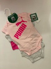 Nuevo con etiquetas PUMA Bebé Niña Paquete de 3 Flor de Cerezo Recién Nacido Set de Regalo Tú eliges la Talla
