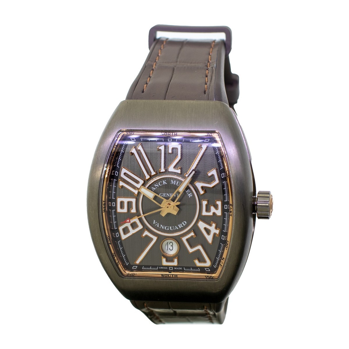 Franck Muller Vanguard 41mm Titanium and Rose Gold Grey Dial V41 