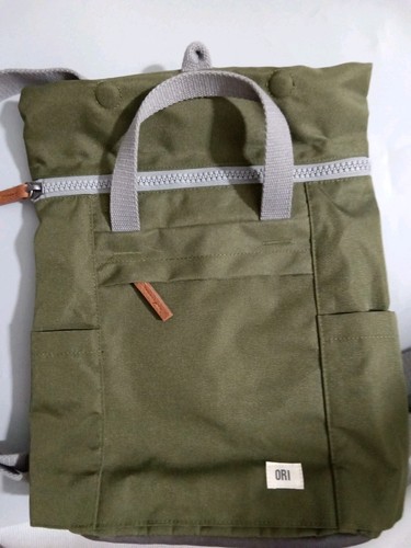Original ORI London Bag Company Avocado Green Rolltop Backpack Unisex Medium - Afbeelding 3 van 7