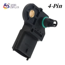 4-PIN Manifold Pressure Sensor Black for Buick Chevrolet Cadillac 2011-2020