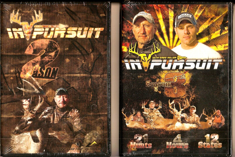 NEW 2nd + 3rd TV Seasons "In Pursuit" High-Tech Deer Hunting (2 DVDs 2009-10)