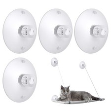 4 Pcs Clear Cat Window Perch Suction Cups Powerful Bed Replacement