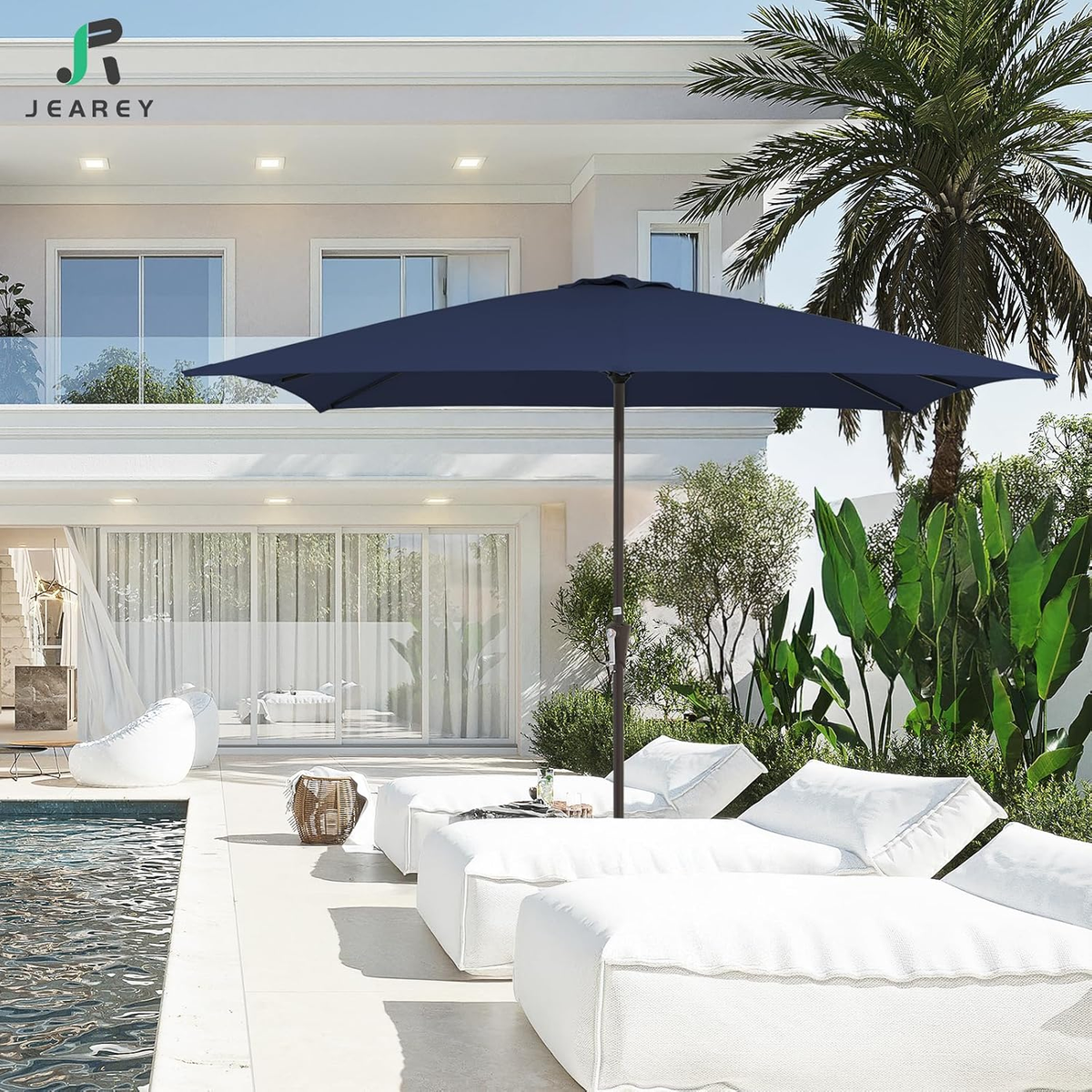 corliving offset patio umbrella CorLiving 10ft Cantilever Patio Umbrella, Tilting - Overstock