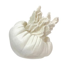 Jellyfish Table Lamp Matte White Resin Coastal Accent Light 10 in Tall