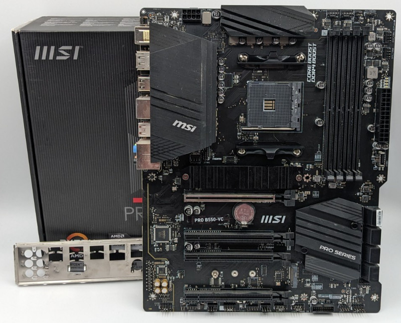 MSI PRO B550-VC AMD AM4 B550 ATX M.2 Desktop Motherboard Complete in box