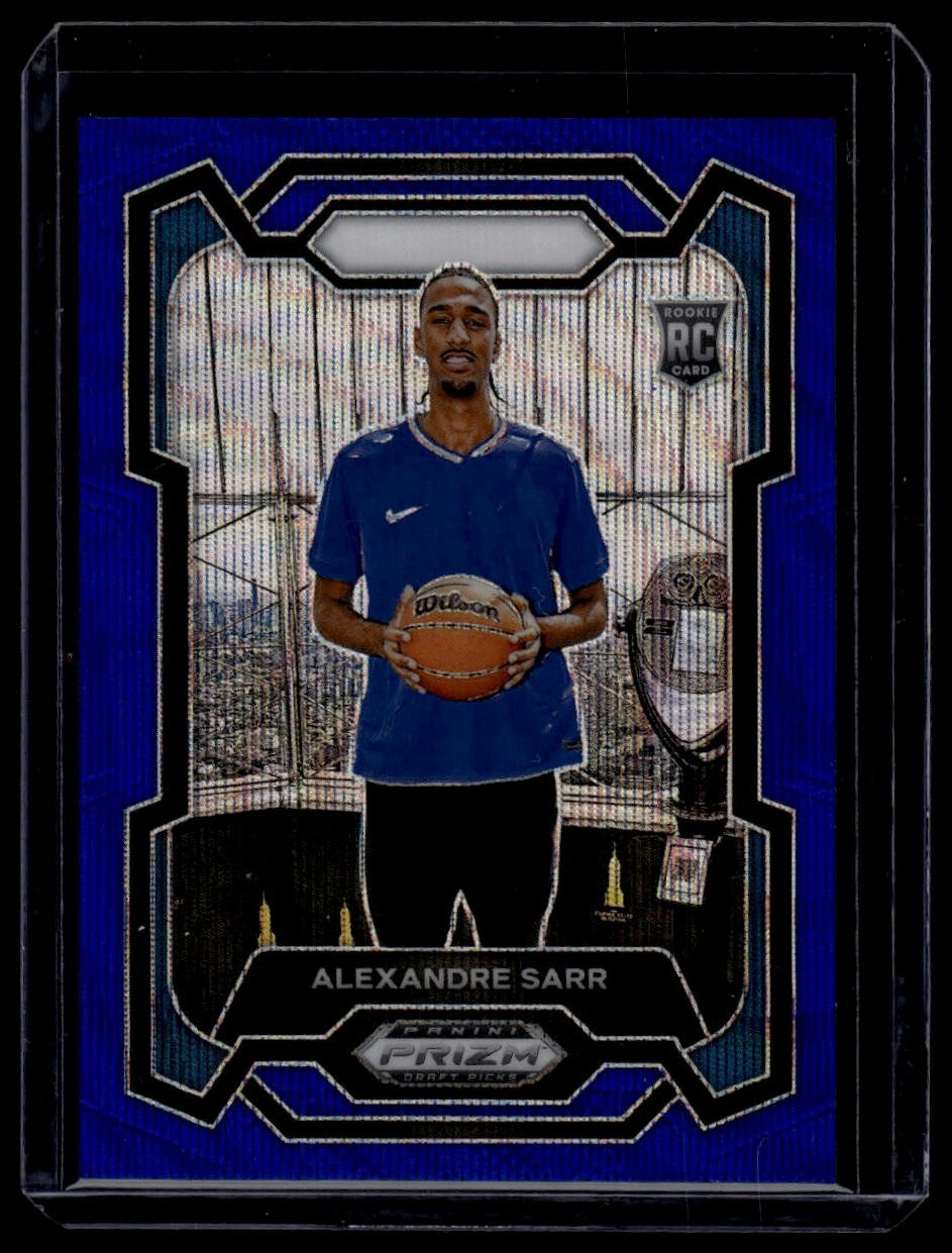 2024 Panini Prizm Draft Picks #52 Alexandre Sarr Prizms Blue #/199