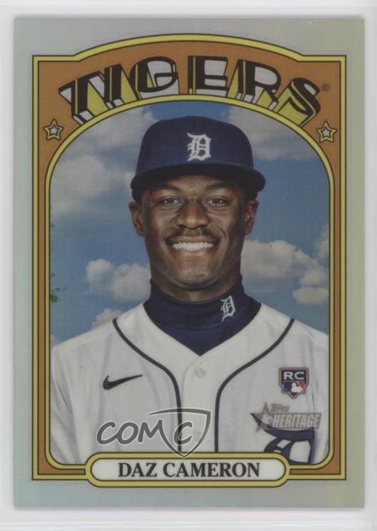 2021 Topps Heritage High Number Chrome Refractor 140/572 Daz Cameron #575 06bg