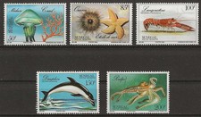 Senegal marine animals set mint 1987 Mi. 900-904