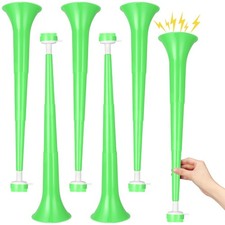 6 Pcs Stadium Horn for Adult, 21 Inch Vuvuzela Plastic Collapsible Cheering T...
