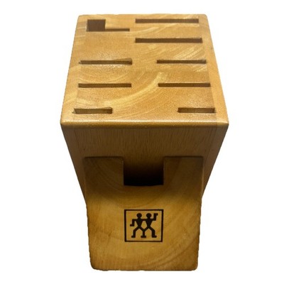 Zwilling J.A. Henckels 14-Slot Hardwood Oak Knife Block Five Star Kitchen Set
