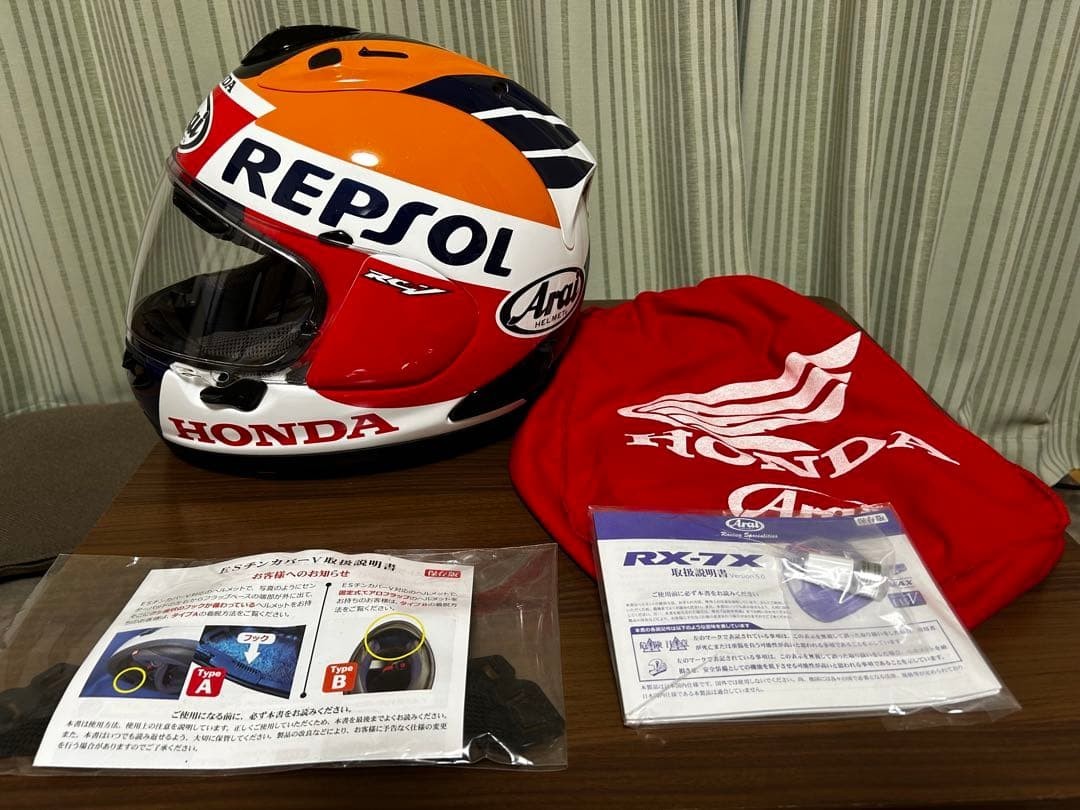 a*i様 REPSOL フルフェイスヘルメット Arai Repsol Limited Edition RX-7X Limited to 800 pieces Smoke