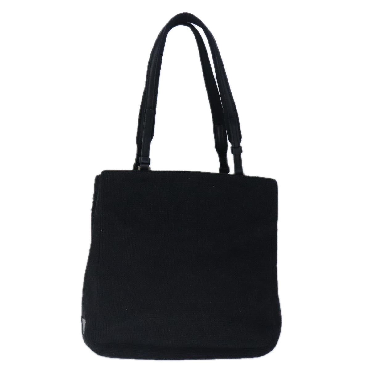 Prada Tessuto Black Wool Handbag 100% Authentic Luxury Designer Bag