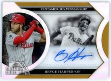 Bryce Harper 2020 Topps Five Star Pentamerous Penmanship Gold Auto Card 2/5