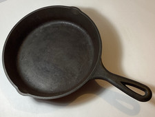 Vintage LODGE 3-65K Original Logo 9.5" Cast Iron Fry Pan/Mid 1970's/Made In USA