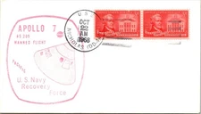 10.22.1968 Apollo 7 AS 205 Manned Flight Atlantic - USS Nicholas - J18924