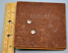 Vintage Cuckoo Clock Back Door With Gong Spring -4" X 4" - Germany