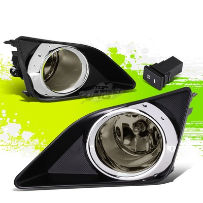 Factory Style Fog Light Lamps w/Wiring+Switch for Toyota Corolla 09-10 Smoked
