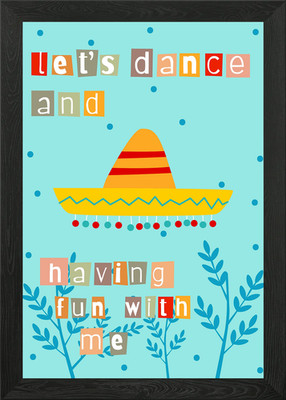 Lets dance with Me Gerahmtes Wandbild Poster Leinwanddruck Bild
