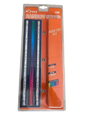 RITOS LED RAINBOW Sticks  Start Kit 2x9 LEDs 30cm NEU, OVP
