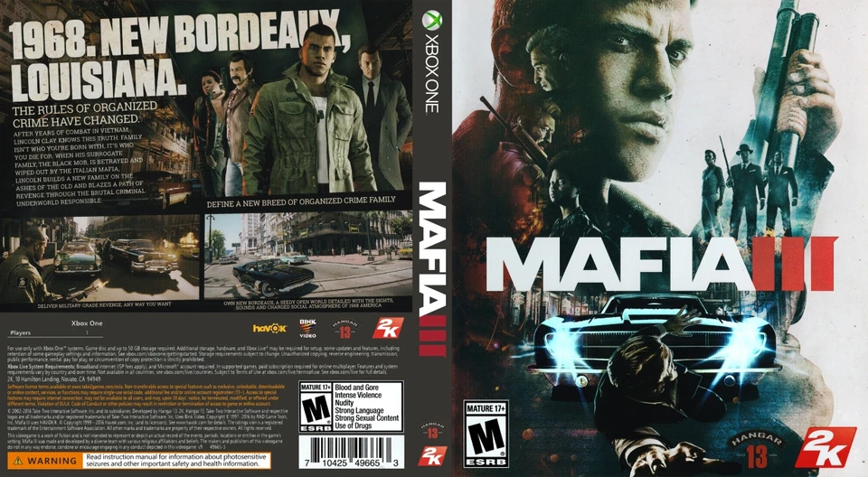 Mafia III Xbox One PAL FR Fonctionnel | Masaru, photo 3 sur 3