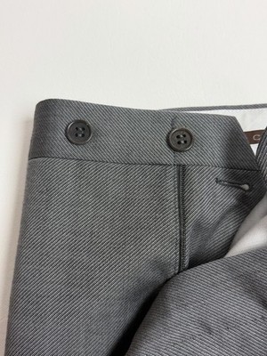 Canali  New Label  Gray Suit Dress Pants Size 37 #254