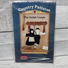 Country Patterns The Amish Couple Doll Sewing...