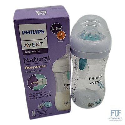 Philips AVENT Natural Response Babyflaschen   Babyflaschen mit AirFree Ventil, 2
