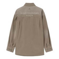 Wooyoungmi Dying Denim Back Logo Shirt 154525208