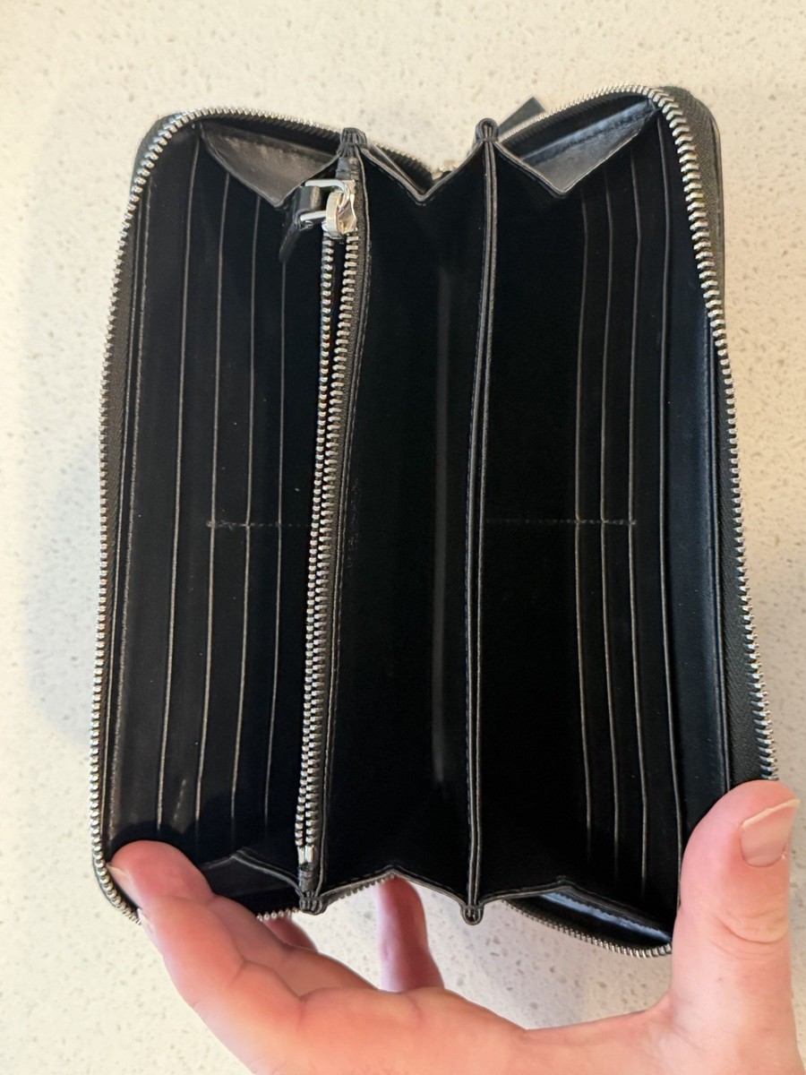 Prada wallet, long wallet, Saffiano leather, round zip | eBay