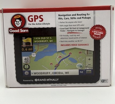 Good Sam Rand McNally RVND 7725 LM GPS 7  RV Car SUV Navigation Open Box