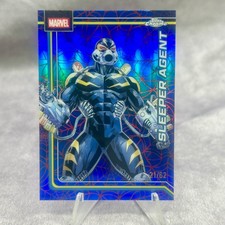 Sleeper Agent #100 Spider-Web Red Blue Refractor 21/62 2026 Topps Chrome Marvel