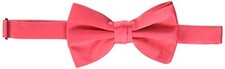 mens Satin Solid Bow TieBow Tie One Size Hot Pink