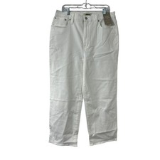 Madewell The Perfect Vintage Wide-Leg Crop Jean White High Rise 32T NE085 NEW