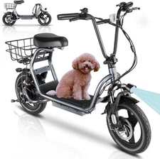 Caroma Peak 1200W Electric Scooter with Seat Commuting E Scooter 30Miles&20MPH