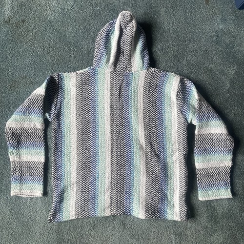 Ron Jon Surf Shop Hoodie Herren XL gestreift Pullover Baja Kängurutasche Surf - Bild 8 von 10