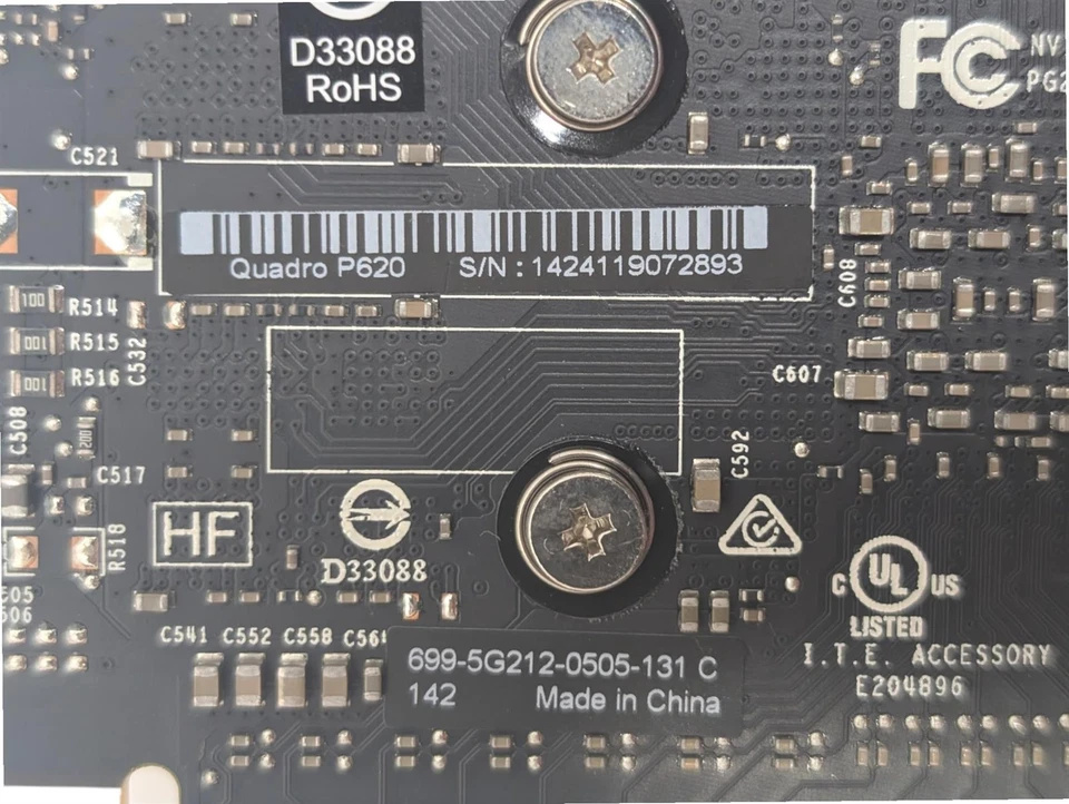 Nvidia Quadro P620 2GB GDDR5 GPU Graphics Card NO I/O SHIELD - Image 4 of 4